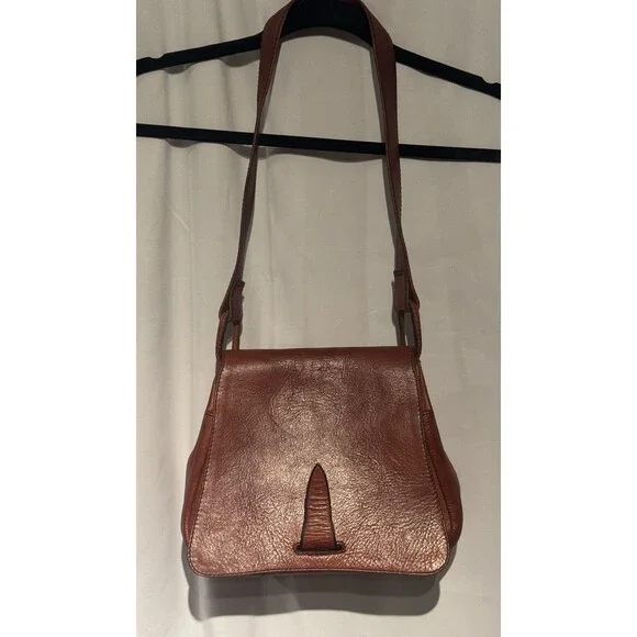 VTG 70s F.Clegg Genuine, Leather Shoulder Bag Purse Frank Clegg Boho Western - Picture 4 of 15